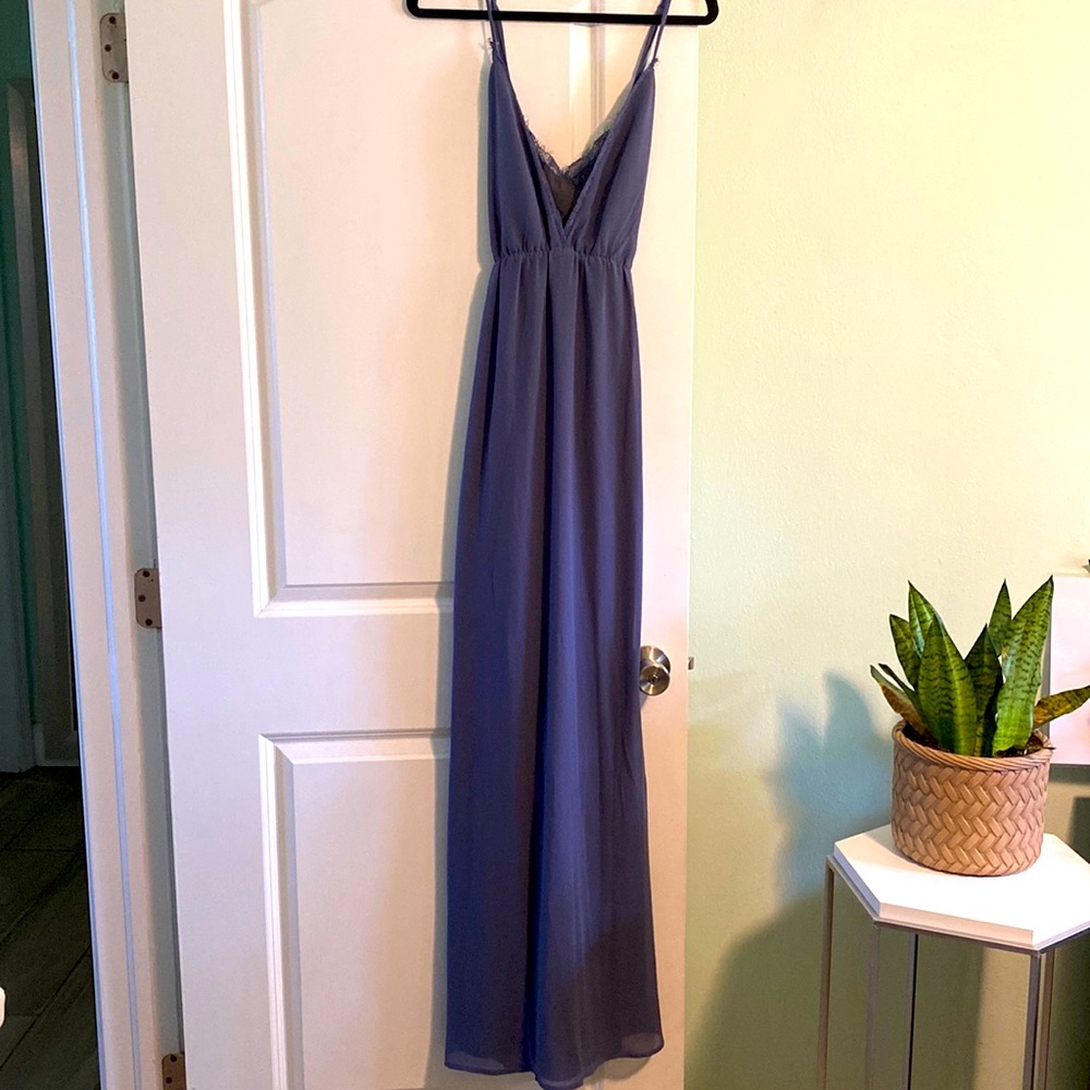 COPY - Tobi blue lace maxi dress!